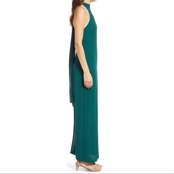 Reformation Filippa Green Halter Dress - Picture 5 of 15
